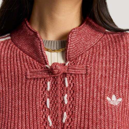 adidas阿迪达斯三叶草男子新中式运动休闲针织宽松开衫外套KT3852 - 图2