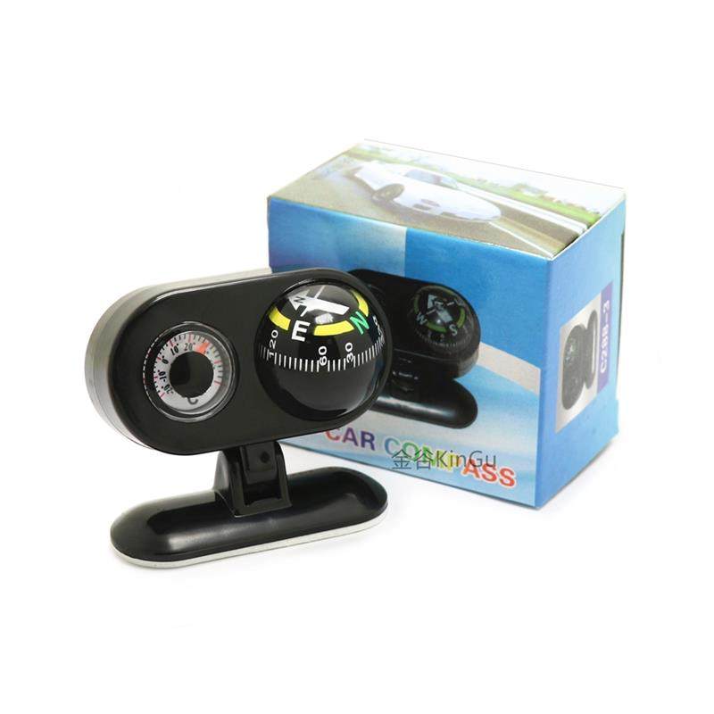 适配现货供应 二合一摆件饰品车载指南球带户外温度计 多功能指南,淘宝优惠券,粉丝福利购,淘宝优惠卷