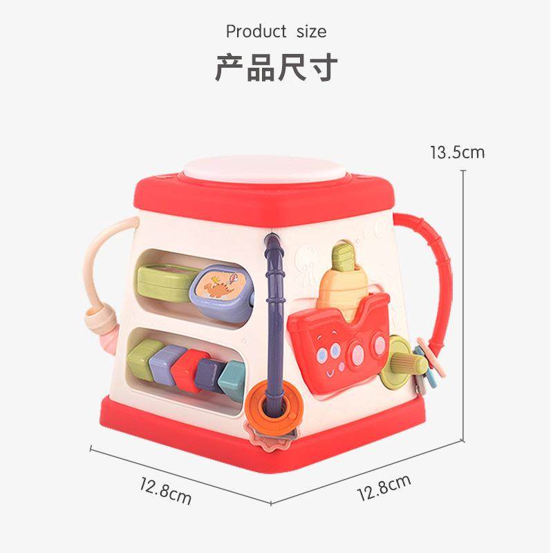 新款儿童电动手拍鼓多功能六面体智立方带灯光音乐早教启蒙玩具,淘宝优惠券,粉丝福利购,淘宝优惠卷