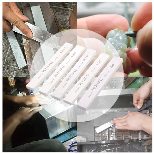 白刚玉油石条20*8*150mm铸铁合金打磨抛光去毛刺砂条砥石磨刀石80 - 图2