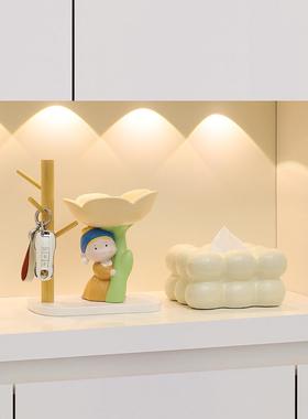 入口大厅斯堪的纳维亚风格珍珠女孩装饰品新房家居客厅装饰乔迁新