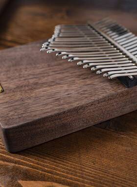 聆听胡桃木21音拇指琴板式卡林巴琴手指琴听雨LT-K21W