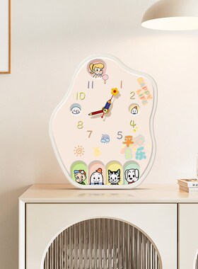 速发多巴胺桌面书表摆放式创意入户玄关摆件钟解办公室桌压装饰品