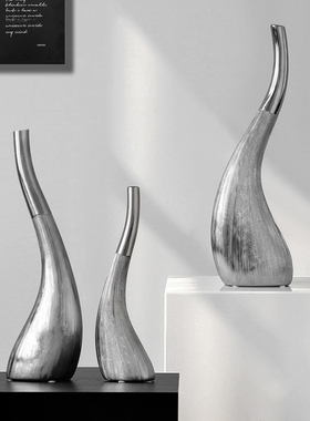 速发曲瓶电视柜摆意摆件 客厅家居装饰品 家庭艺术创风格桌上品设