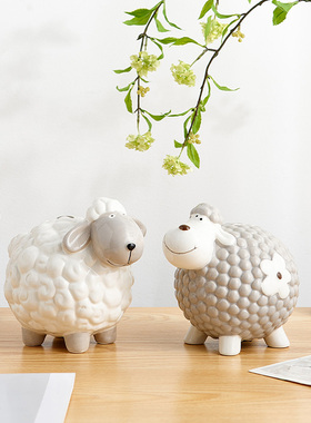 速发室爱羊治愈系小摆件办公可桌面装饰生家居客厅房间送品生日礼
