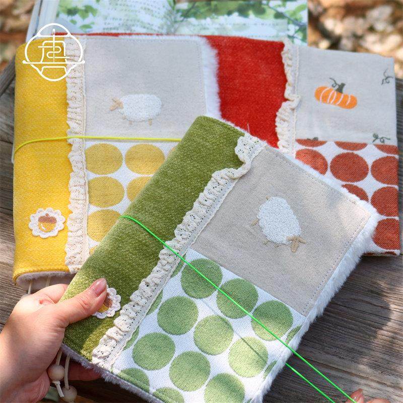 真我  童秋野原创话覆刺古绣手账本手帐手工布书衣日记笔记本a5a6,淘宝优惠券,粉丝福利购,淘宝优惠卷