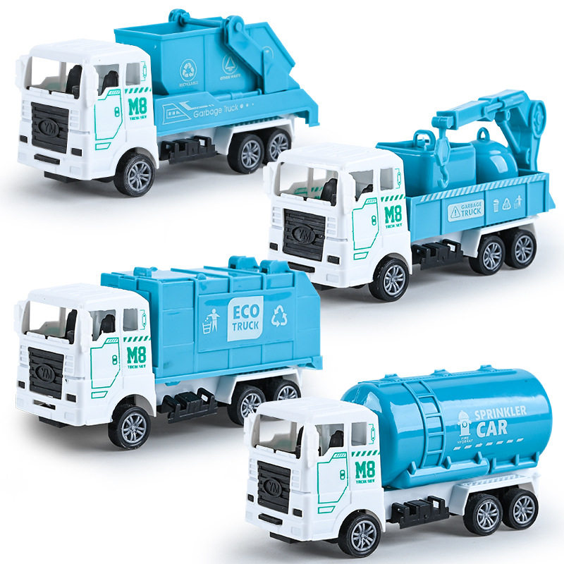 外贸回力工程车玩具车挖掘机环卫车惯性模型地摊货源儿童玩具,淘宝优惠券,粉丝福利购,淘宝优惠卷