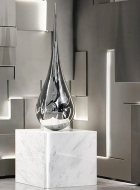 现代水滴酒店售楼处大厅商场会所工艺品雕塑艺术软装饰品