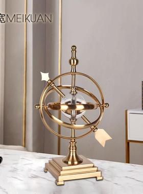 北欧轻奢家饰品摆件水拉晶球A8018仪电居镀丝防地锈防潮客厅铁艺