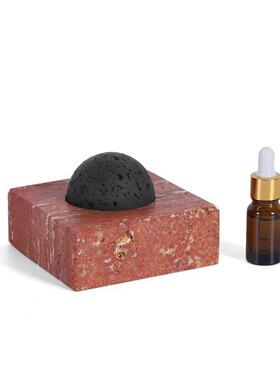 轻奢现代桌简约板天然大UGW理石球薰酒香店书档样房间书房书柜面