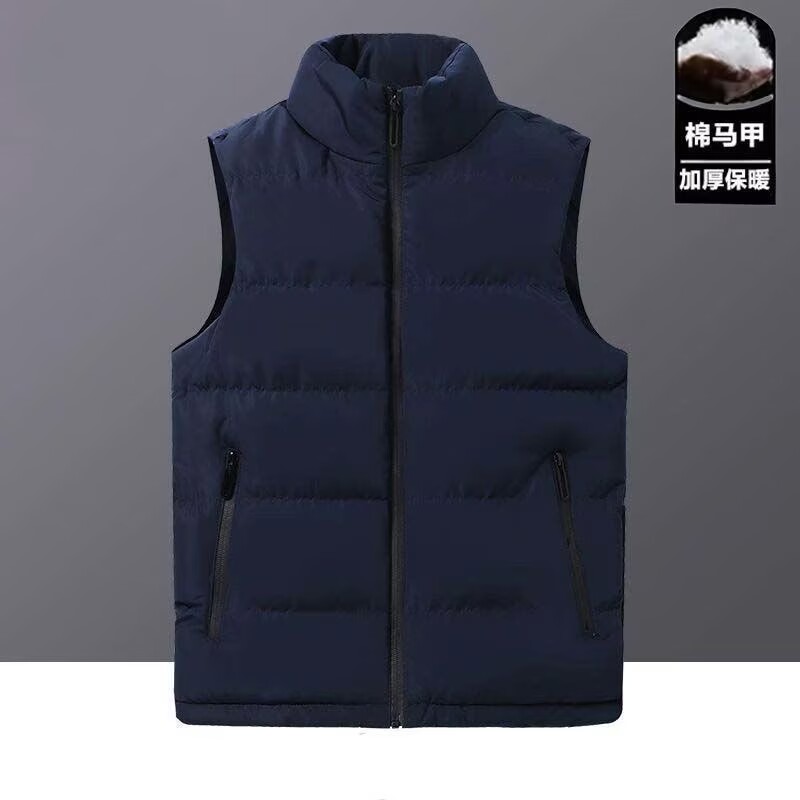 回力秋冬季马甲男女同款坎肩背心时尚棉休闲百搭立领外套加厚保暖 - 图0