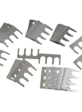 不锈钢E型梳形三孔调整垫片2槽口3槽口焊接夹具检具调试垫片定制