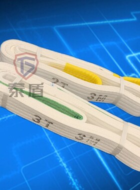 5T*2M扁平吊带 起重吊装带 吊带 5吨2米 白色 吊装带5T2m