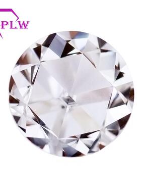 圆双面瑰切莫桑石裸石形双面玫瑰莫桑石人造宝石工玫艺品工大厂量