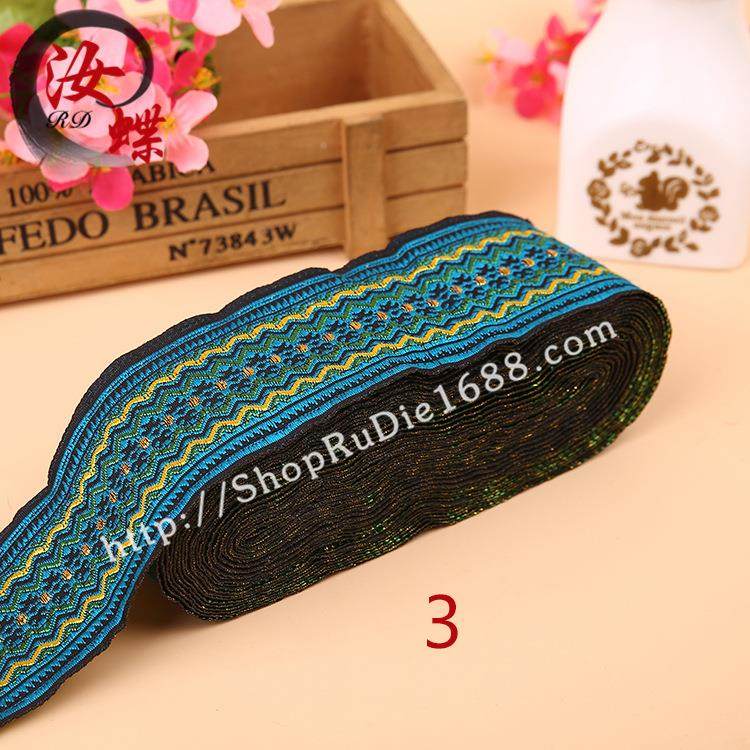 5cm民族花销边电脑5cm提花织带服辅料涤线花边电纶商装热品,淘宝优惠券,粉丝福利购,淘宝优惠卷