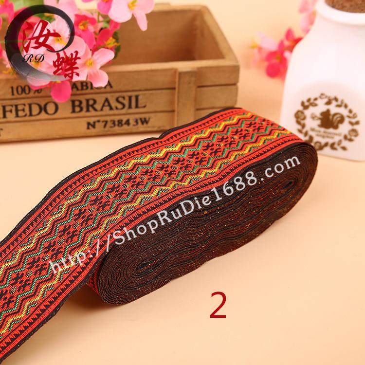 5cm民族花销边电脑5cm提花织带服辅料涤线花边电纶商装热品,淘宝优惠券,粉丝福利购,淘宝优惠卷