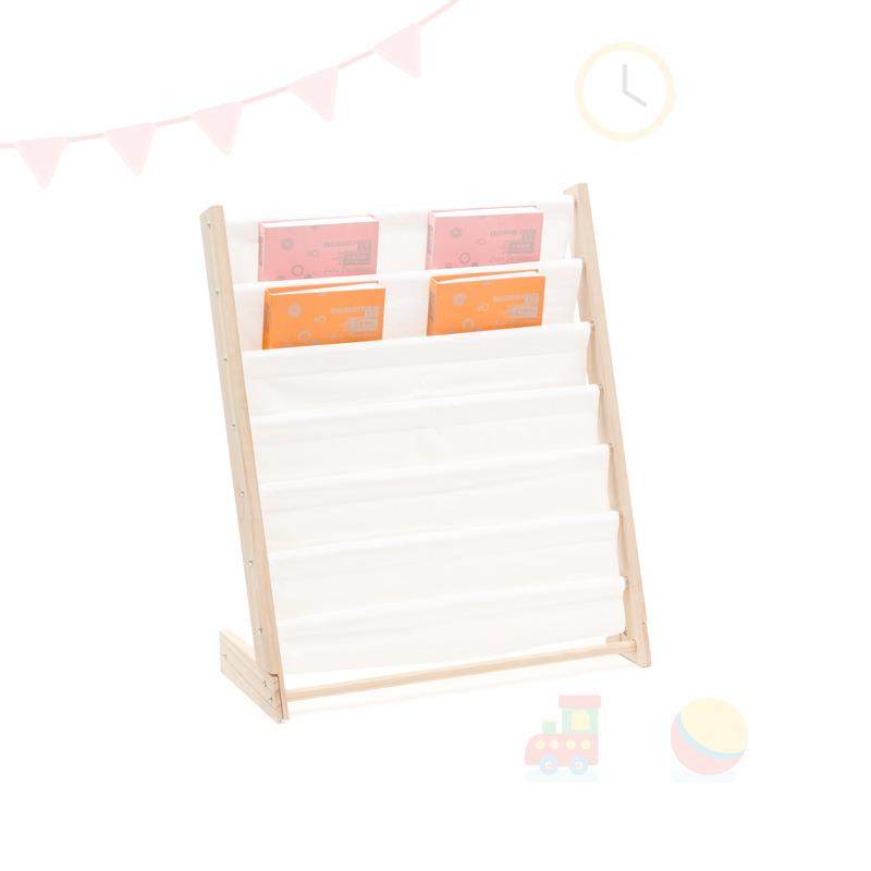 北欧风儿童房书刊架简易实木7层收纳报刊架杂志架落地展示,淘宝优惠券,粉丝福利购,淘宝优惠卷