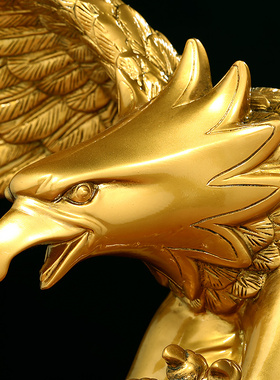 现货速发大展宏图老鹰摆件招财客厅老板办公室酒柜装饰品公司乔迁