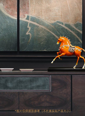 现货速发马到成功铜马摆件招财客厅酒柜老板办公室桌面大气装饰品