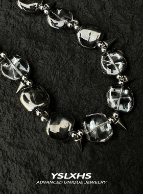 暗黑铆钉y2k小众设计朋克项链