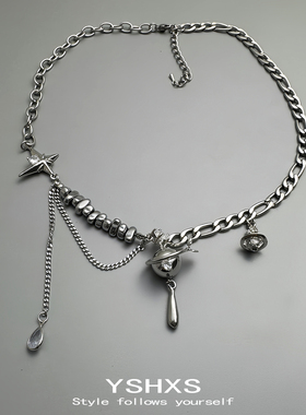 芒星锁骨拼接设计感锁骨链