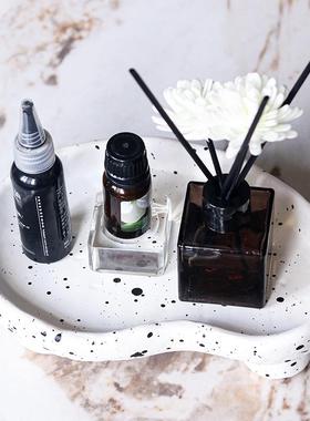 北欧高脚豆豆托盘首饰收纳摆件家居软装客厅茶几收纳盘浴室香薰盘