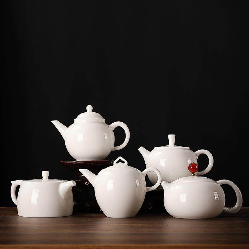 中国白羊脂玉瓷高白高透茶壶泡茶把玩单壶礼品logo厂家,淘宝优惠券,粉丝福利购,淘宝优惠卷