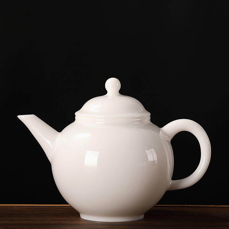 中国白羊脂玉瓷高白高透茶壶泡茶把玩单壶礼品logo厂家,淘宝优惠券,粉丝福利购,淘宝优惠卷
