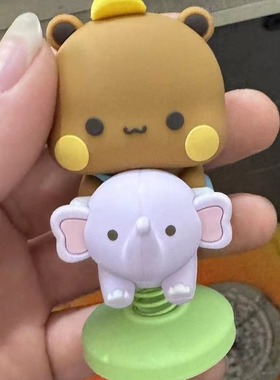 布布一二熊猫玩偶手办桌面车载摆