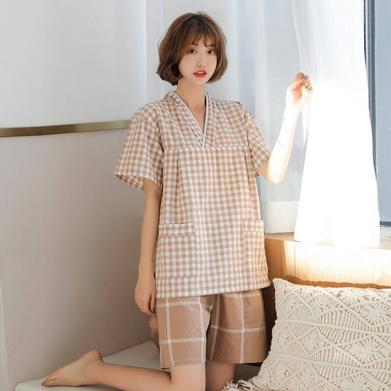 汗蒸服纯棉女韩版可爱高档桑拿足疗洗浴按摩服睡衣全棉情侣装洋气,淘宝优惠券,粉丝福利购,淘宝优惠卷