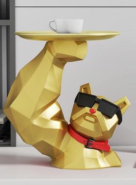 招财几何猫收纳摆件桌面电视柜茶几酒柜玄关办公桌乔迁送礼装饰品