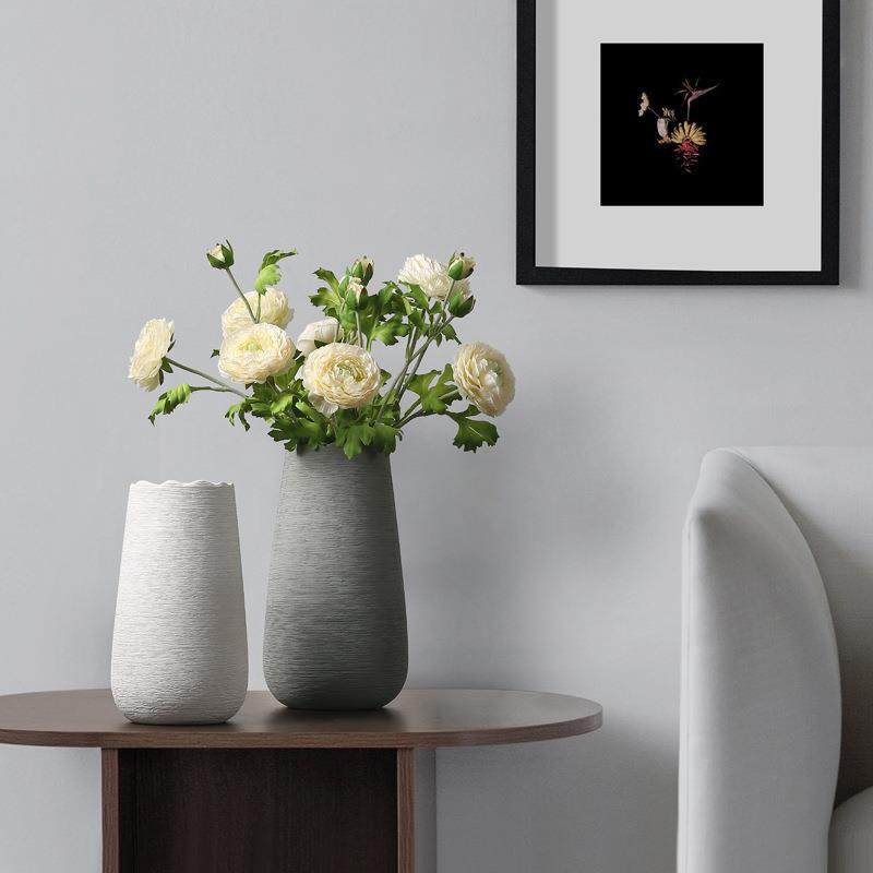 简约北欧陶瓷花瓶摆件客厅电视柜餐桌干花插花家居装饰白色,淘宝优惠券,粉丝福利购,淘宝优惠卷