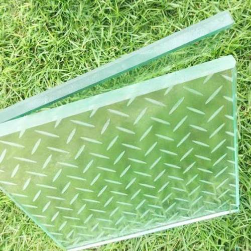 防滑玻璃钢化夹胶八字纹小圆点地板楼梯踏步走廊栈道专用防滑升级 - 图3