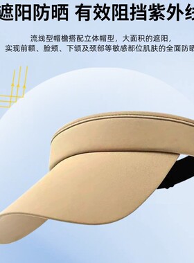 空顶防晒帽定制LOGO广告礼品