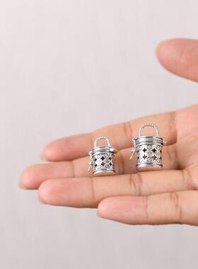 网红 925银吊坠 简约设计感文艺小巧十字星香丸盒女款香薰香囊