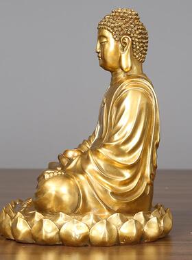 铜释迦摆件工艺品释迦摩尼铜饰品如来摆件