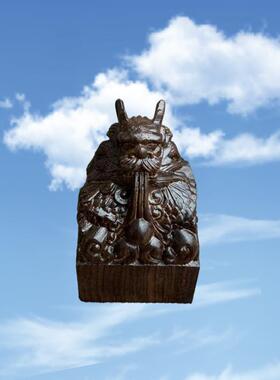 道印章黑檀木龙头印五雷斩鬼印木质雕刻道家印章用品