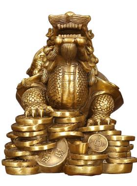 黄铜铸造母子龙龟龙头龟黄铜定制工艺品摆件（定制内容祥询客服）