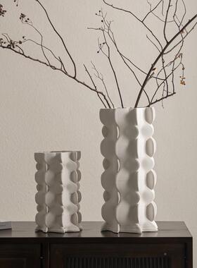 围高端设感家居软装饰品摆件关氛玄感创意几何形计3D打FMT印白色