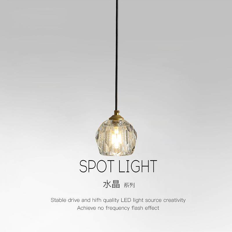 轻奢卧室灯床头小吊玄关道吧台过现代简北欧约网红单头87吊线水晶,淘宝优惠券,粉丝福利购,淘宝优惠卷