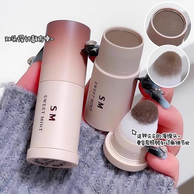 正品发际线粉填充神器阴影修容补发髻发缝遮盖泥防水防汗头顶稀少 - 图2