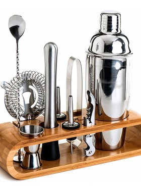 速发样板间酒柜边饰品摆件洋装假红酒道具酒杯冰桶餐酒柜厨房软装