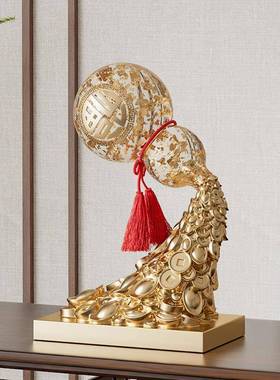 葫芦新摆件招财高级关感办公室乔迁礼物中轻奢客YZ202311厅玄式酒