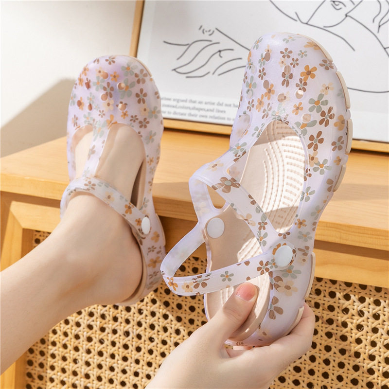 新款护士洞洞鞋女 ins潮包头凉鞋夏耐滑厚底沙滩软底居家拖鞋外穿,淘宝优惠券,粉丝福利购,淘宝优惠卷