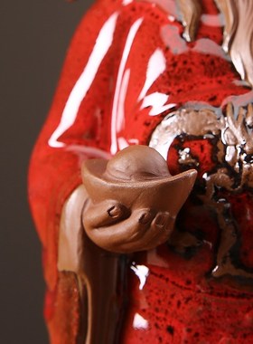 速发福禄寿摆件中式家居财装品摆设招饰纳福镇宅陶瓷工艺佛像礼品