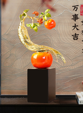 速发新中式酒新装饰摆件高端客厅办公室搬生礼物乔迁柜居礼品人家