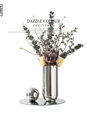 真花摆设客厅高端轻奢桌摆仿花酒餐店样板约间YB-QS044卧室现代简