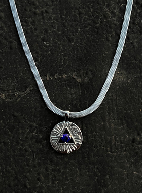 蓝色法老神眼小众吊坠BLASTZONE