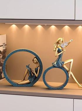 创意家居客厅工艺品现代简约室内卧室个性电视柜酒柜装饰品摆件