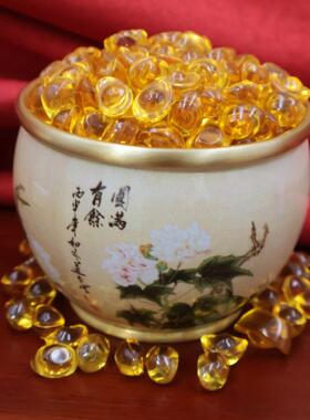 中国风彩绘圆满有余招财进宝大号米缸鱼缸花盆聚宝盆家居装饰摆件